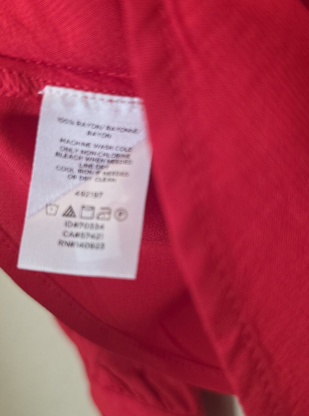 Loft Wrap Front Blouse Womens Size XS Red Ruffle Neck Cottagecore Whimsigoth - Picture 2 of 8